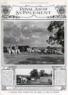 Images Dated 6th August 2018: The Ascot Procession crossing Windsor Park - Alfred Munnings