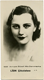 Images Dated 31st August 2016: Ase (Aase) Clausen - Miss Europe in 1932