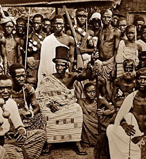 Ashanti Prints: Ashanti Chief, Ghana, Africa
