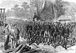 The Ashanti War (1873-74) - Arrival of the Naval Brigade at