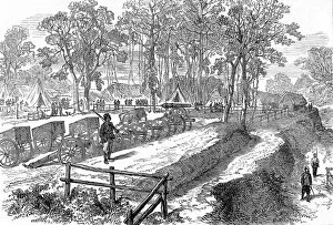 The Ashanti War (1873-74) - Artillery park in Prahsu