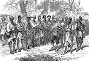 The Ashanti War (1873-74) - Inspecting troops at Prahsu