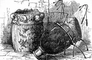 Images Dated 15th March 2005: Ashanti war drums, 1874
