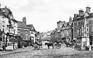 Childhood Collection: Ashbourne Market Place early 1900s