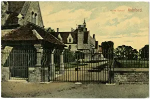Railings Prints: Ashford, Surrey - St Davids School