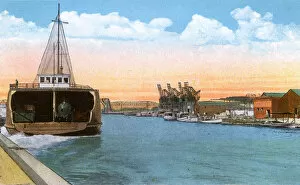 Ashtabula Collection: Ashtabula, Ohio, USA - River and Ferry Boat