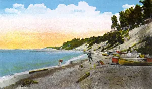 Ashtabula Collection: Ashtabula, Ohio, USA - Shoreline at Woodlawn Park