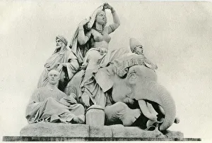 Asia, detail of the Albert Memorial, London
