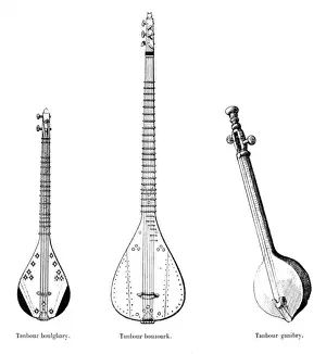 Three Asian musical instruments