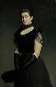 Aspazja von Goldschmidt, 1895, by Kazimierz Pochwalski