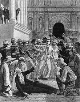 Garcia Prints: Assassination of Garcia Moreno