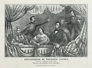 Assassination Prints: Assassination of President Lincoln, at Fords Theatre, Apl