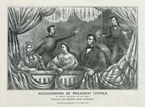 Assassination of President Lincoln, at Fords Theatre, Apl