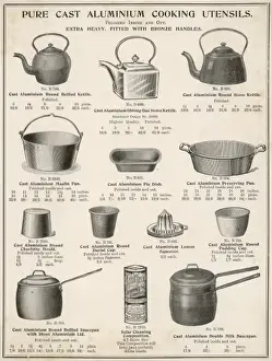 Kettle Prints: An assortment of aluminium cooking utensils