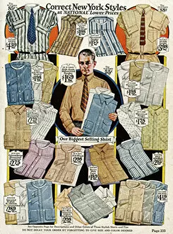 Images Dated 12th October 2016: Assortment of mens shirts 1924