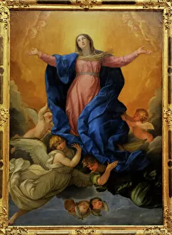 Biblical Collection: The Assumption of the Virgin Mary, 1642, by Guido Reni (1575