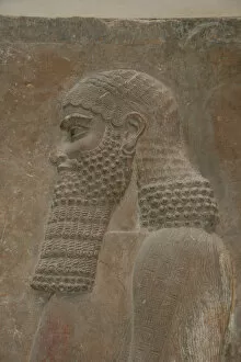 Viiith Gallery: Assyrian Art. Reliefs from Sargon IIs Palace. Civil servan