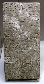 Cuneiform Gallery: Assyrian. Assur temple restoration by Assyrian King Adad-nir