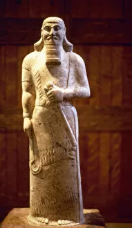 Assyrian King Ashurnasirpal II. Statue