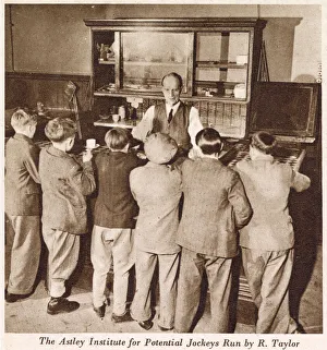 Images Dated 19th February 2021: The Astley Institute for potential jockeys run by R. Taylor