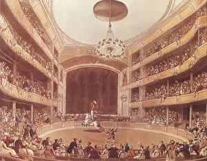 Ampitheater Gallery: Astleys Ampitheater. Paris. Date: 1800