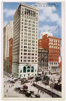 Astor Prints: Astor Trust Building, corner of Fifth Avenue and 42nd Street