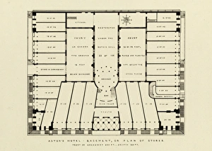 Images Dated 25th May 2011: Astors Hotel. Basement, or Plan of Stores