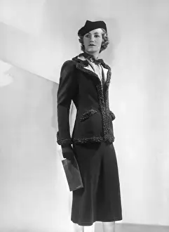 Paquin Prints: Astrakhan Trimmed Suit