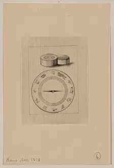 Astrological Prints: Astrological device showing signs of the Chinese calendar, w