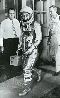 Attempt Prints: Astronaut Virgil ?Gus? Grissom leaves his quarters at C?