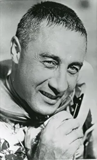 Altitude Gallery: Astronaut Virgil ?Gus? Grissom talks on the telephone t?