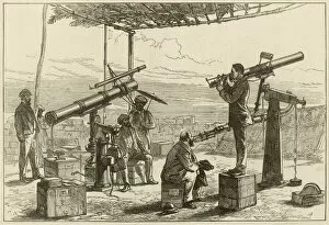 Astronomy Collection: The astronomers waiting for the eclipse