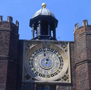 Images Dated 10th June 2019: Astronomical Clock - Hampton Court Palace, London