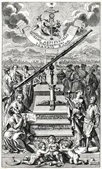 1702 Prints: ASTRONOMY ALLEGORY