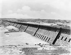 Aswan Prints: Aswan Dam from downstream