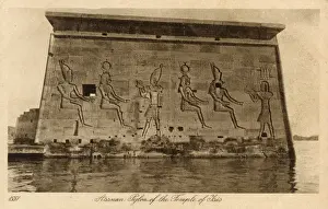 Aswan, Egypt - Pylon of the Temple of Isis