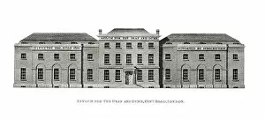 1822 Gallery: Asylum for Deaf and Dumb, Old Kent Road, London. Date: 1822