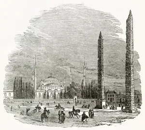 Ahmed Prints: The At-Meidan racecourse and pillars, Constantinople (Istanbul), Turkey