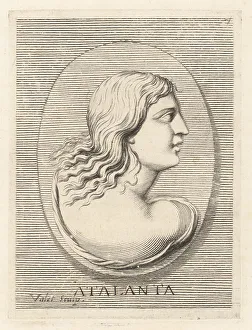 Heroine Prints: Atalanta, Greek virgin heroine from Boeotia, famed for her speed