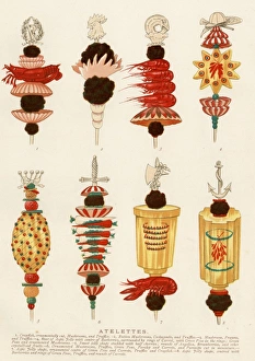Vegetable Gallery: Atelettes -- food on decorative skewers