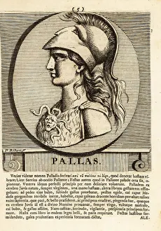 Gods And Heroes Prints: Athena, often given the epithet Pallas, ancient Greek goddess