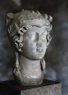 Louvre Prints: Athena Parthenos. Greek goddes. Roman copy of a Greek work b