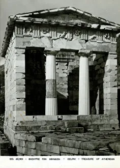 Dedications Prints: The Athenean Treasury at Delhi, Greece