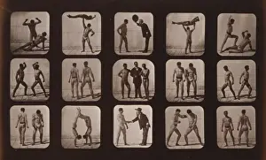 Athletes. Posturing