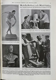 Athletes Collection: Athletes and Sculptures