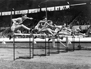 Athlete Gallery: Athletics event with hurdles