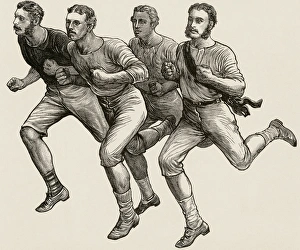Sportsman Collection: Athletics. Race. Early twentieth century. Engraving