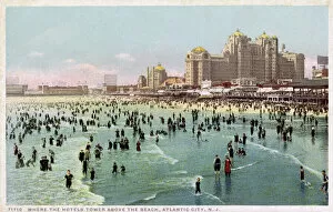 Atlantic City, New Jersey, USA - Hotels and the Beach