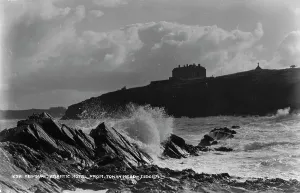 Spray Prints: Atlantic Hotel from Towan Head