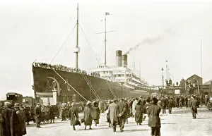 Atlantic Liner at Liverpool Landing Stage